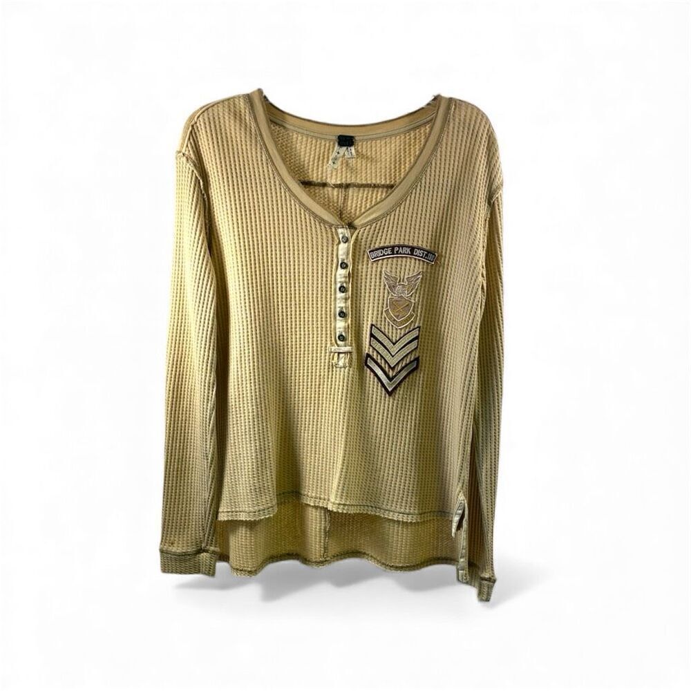 We The Free NWOT Thermal Top Army Motives in Tan Size S